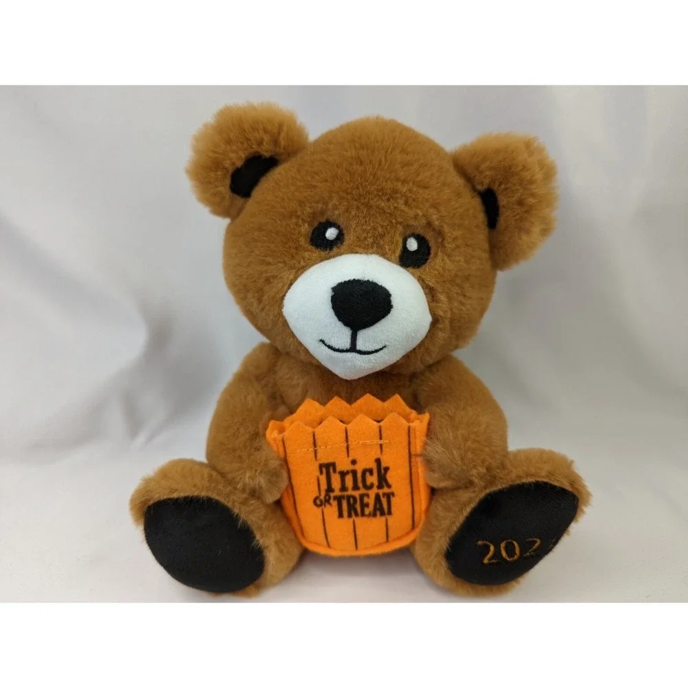 American Greetings Brown Bear Plush 7 Inch‎ Trick Treat Bag 2021 Stuffed Animal